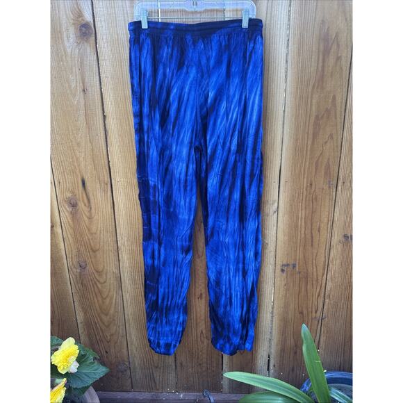 CaliKind Tie-Dye Blue & Black Pants Pull On Boho Festival XXXL gender neutral - Picture 7 of 10